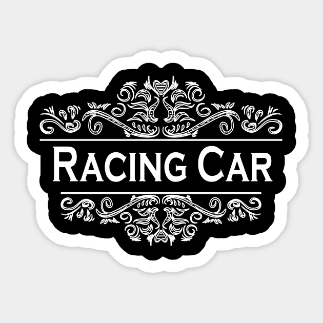 Racing Car Sticker by Shop Ovov